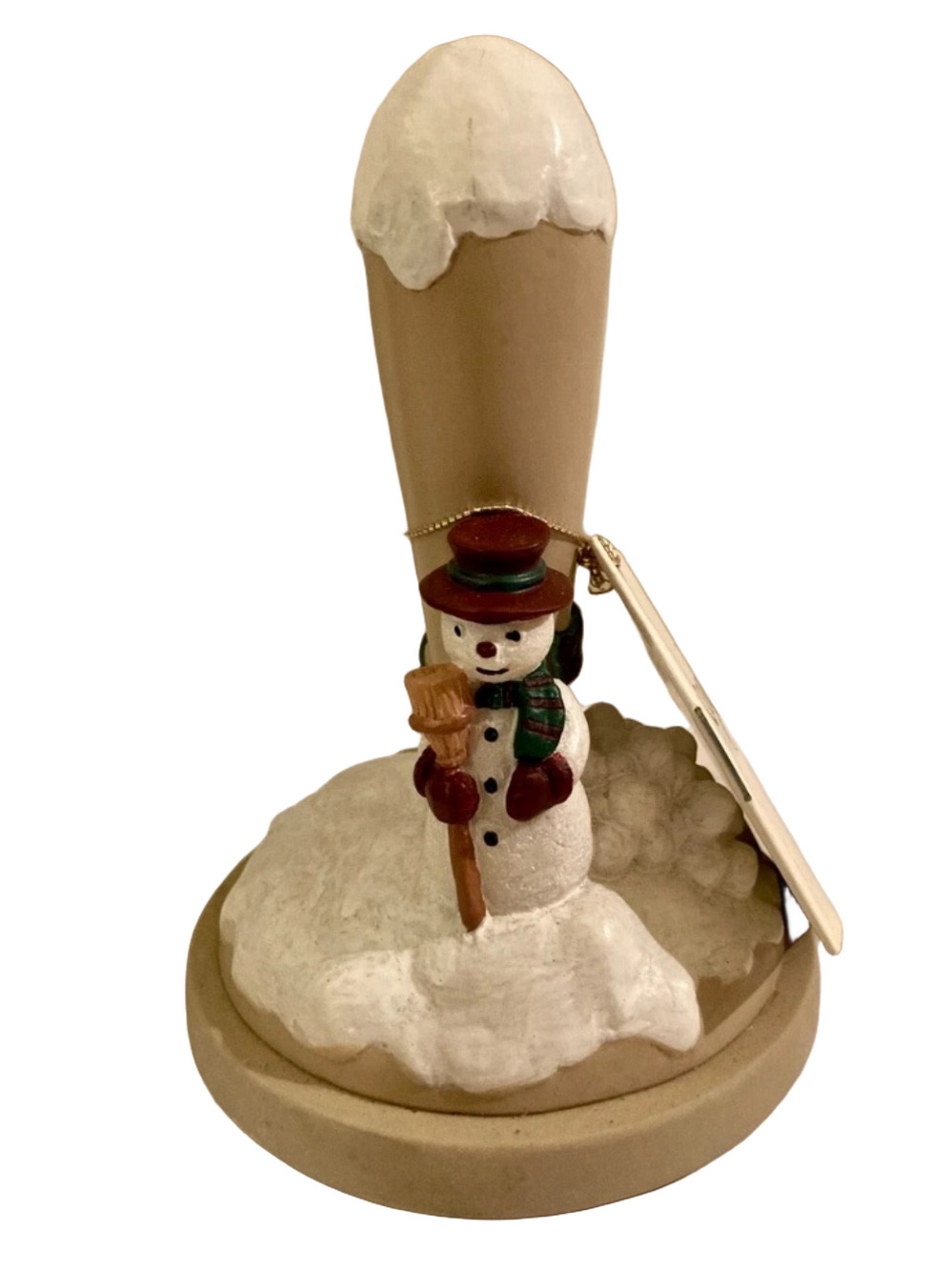🆕 VTG Brown Bag Christmas Sugar Cookie Stamp Snowman Retired Baking Frosty